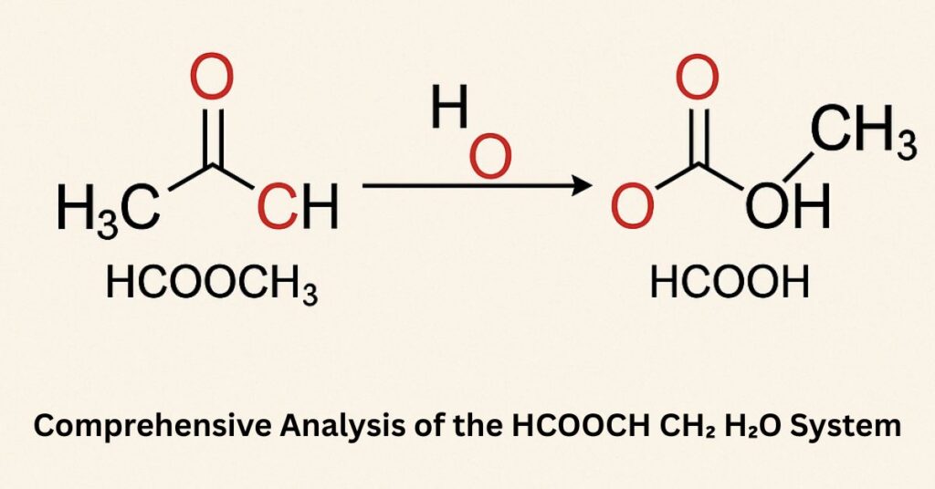 HCOOCH₃ + H₂O