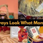 Mom entering online giveaways on Look What Mom Found website from home